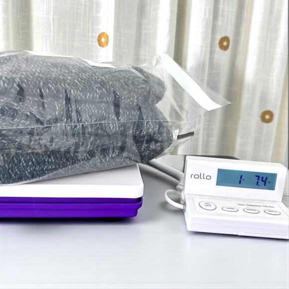 Chunky Cable Knit Fisherman Cardigan Marled Gray Women L Heritage Dark Academia - Picture 10 of 11